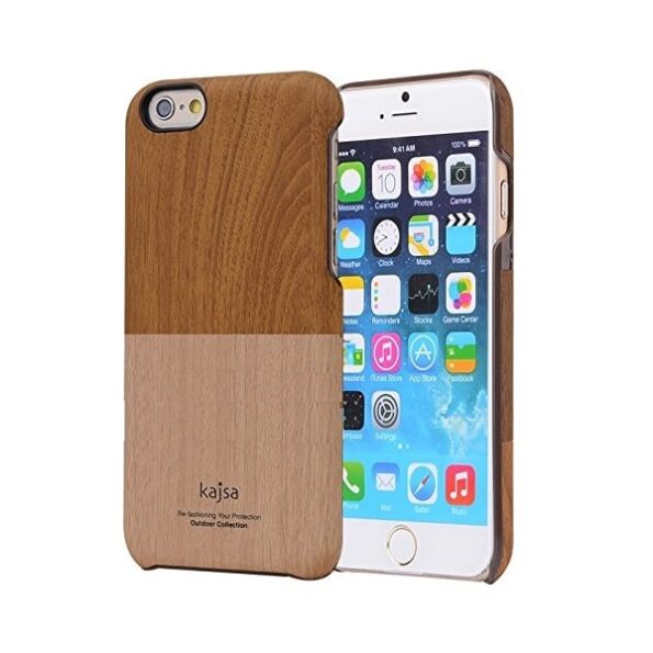 Kajsa ® Wood Pocket Card Holder Back Cover For Apple iPhone 6 / 6s/ 6 Plus/ 6s Plus