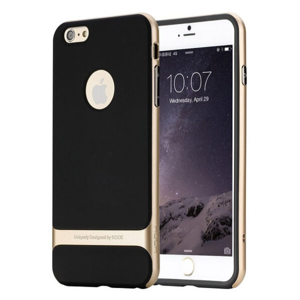 Rock ® Royce Ultra-Thin Dual Metal Soft / Silicon Back Cover For iPhone 6 / 6s / 6 Plus / 6s Plus