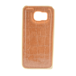 Luxury Leather Metal Bumper Back Cover For Samsung Galaxy S6