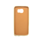 Luxury Leather Metal Bumper Back Cover For Samsung Galaxy S6