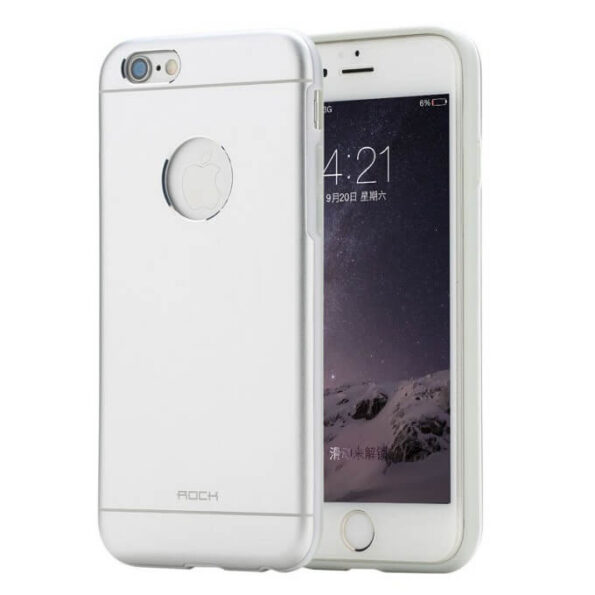 Rock ® Orgin Series Protective Shell TPU+Metal Back Cover For iPhone 6 / 6s