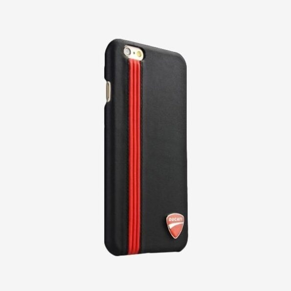 Luxury Leather Fighter Series Back Cover For Apple iPhone (Black)