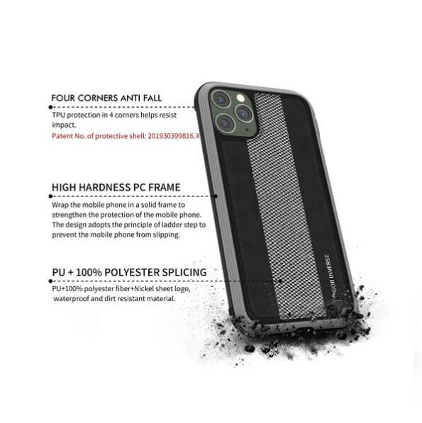 Raigor Inverse AIX Series Back Cover for iPhone 12 Mini (Black)-8